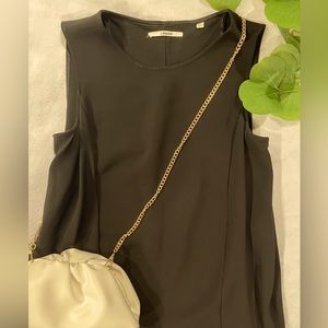 J Brand Mini LBD | Sleeveless | Crewneck | Interesting Drape at Sides